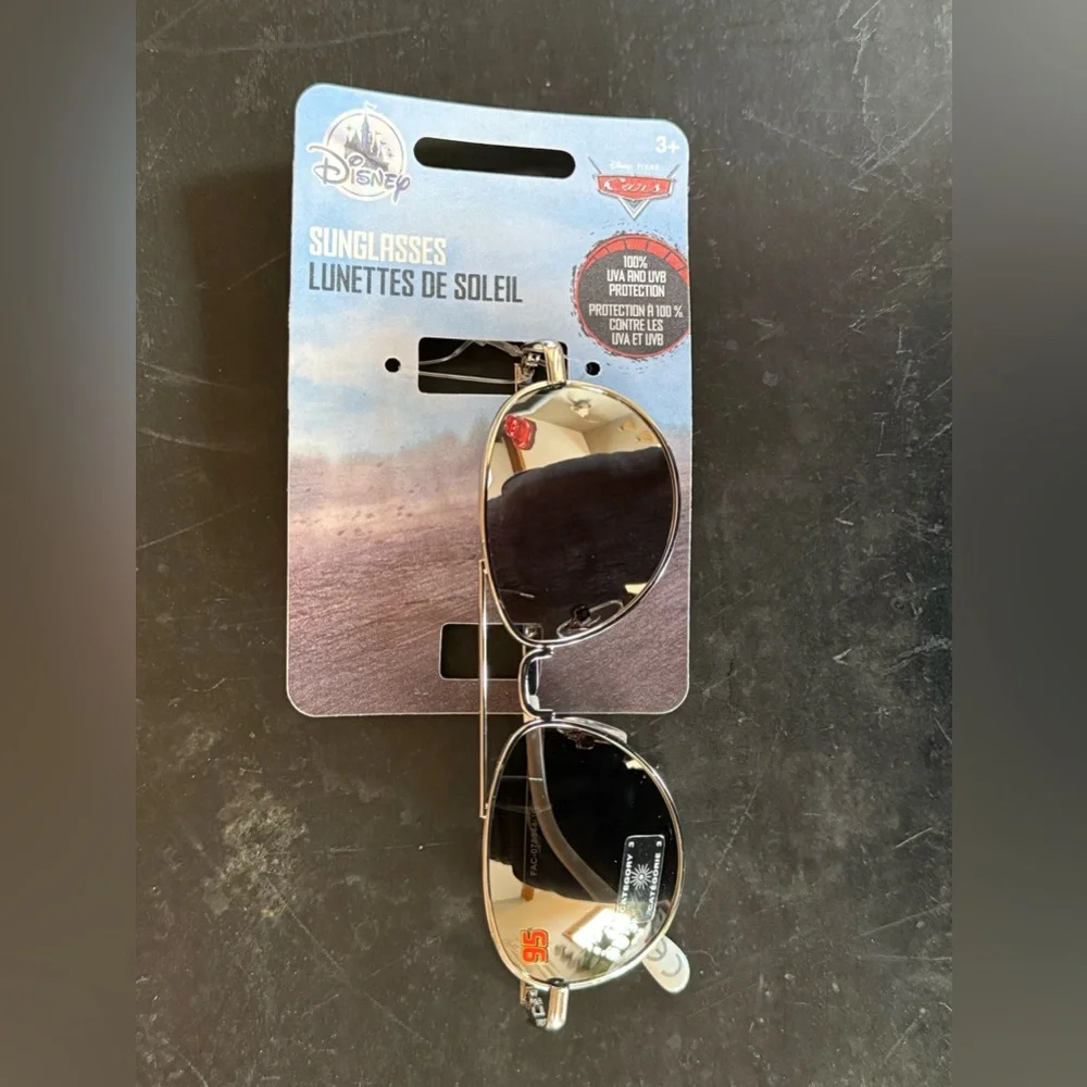 Disney Checkered Sunglasses with Black and White Accents